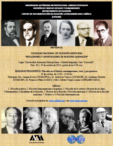 Coloquio Nacional de FIlosofía Mexicana