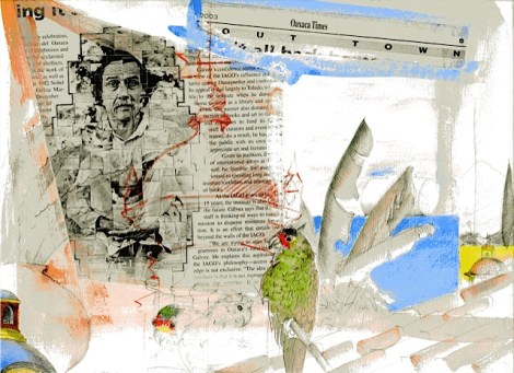 Collage de Mari Le Glatin-Keis, publicado en Sinfín