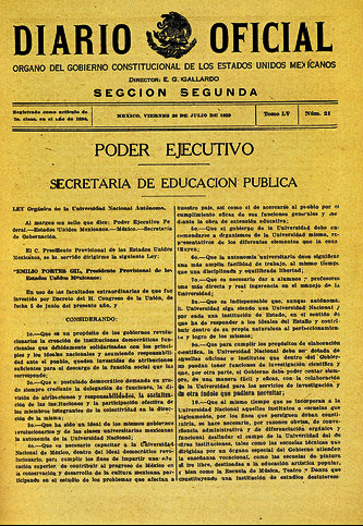 Diario Oficial 26 julio 1929