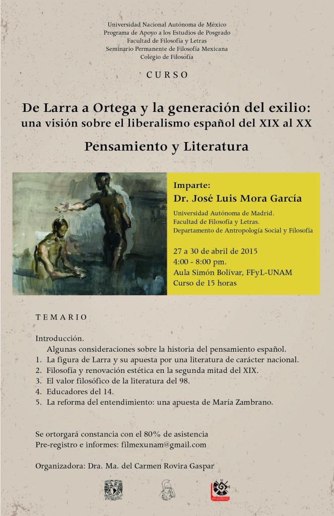 Cartel Curso Larra-Mora