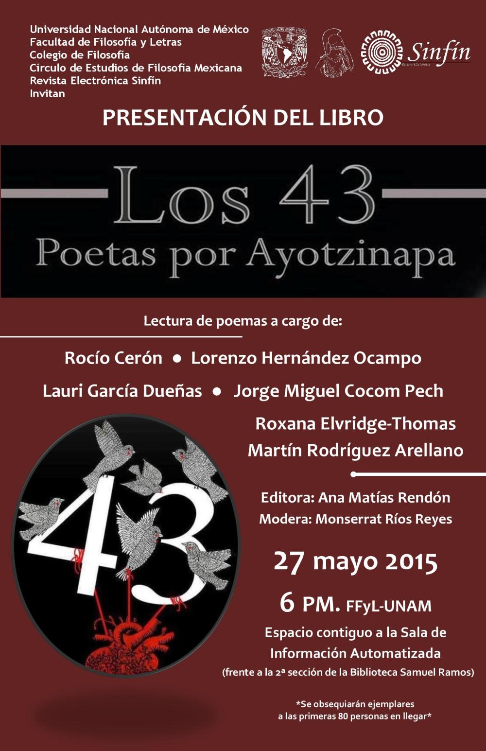Los 43. Poetas por Ayotzinapa-H001