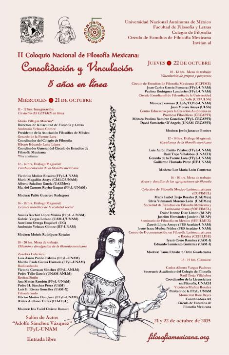 Cartel II Coloquio Nacional CEFIME HD