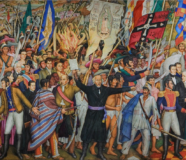 Fragmento del "Retablo de la Independencia" (1960-1961), de Juan O'Gorman.