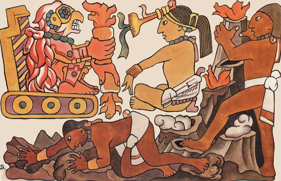 Diego Rivera - La creación de los montes (1932). Inspirado en el Popol Vuh