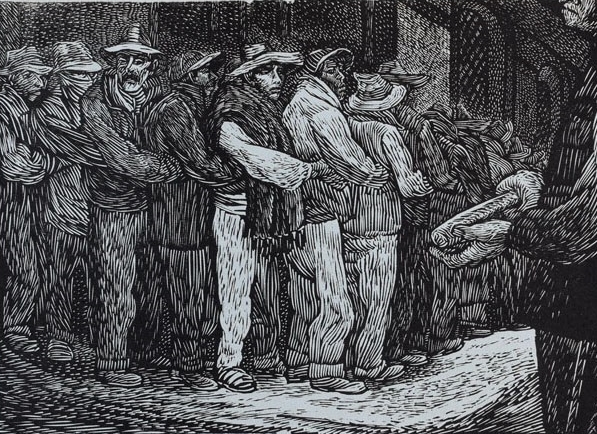 Leopoldo Méndez - Mexico-en-la-guerra-1947-zalce-torres-alfredo-y-leopoldo-mendez-linoleo-s27x40cm